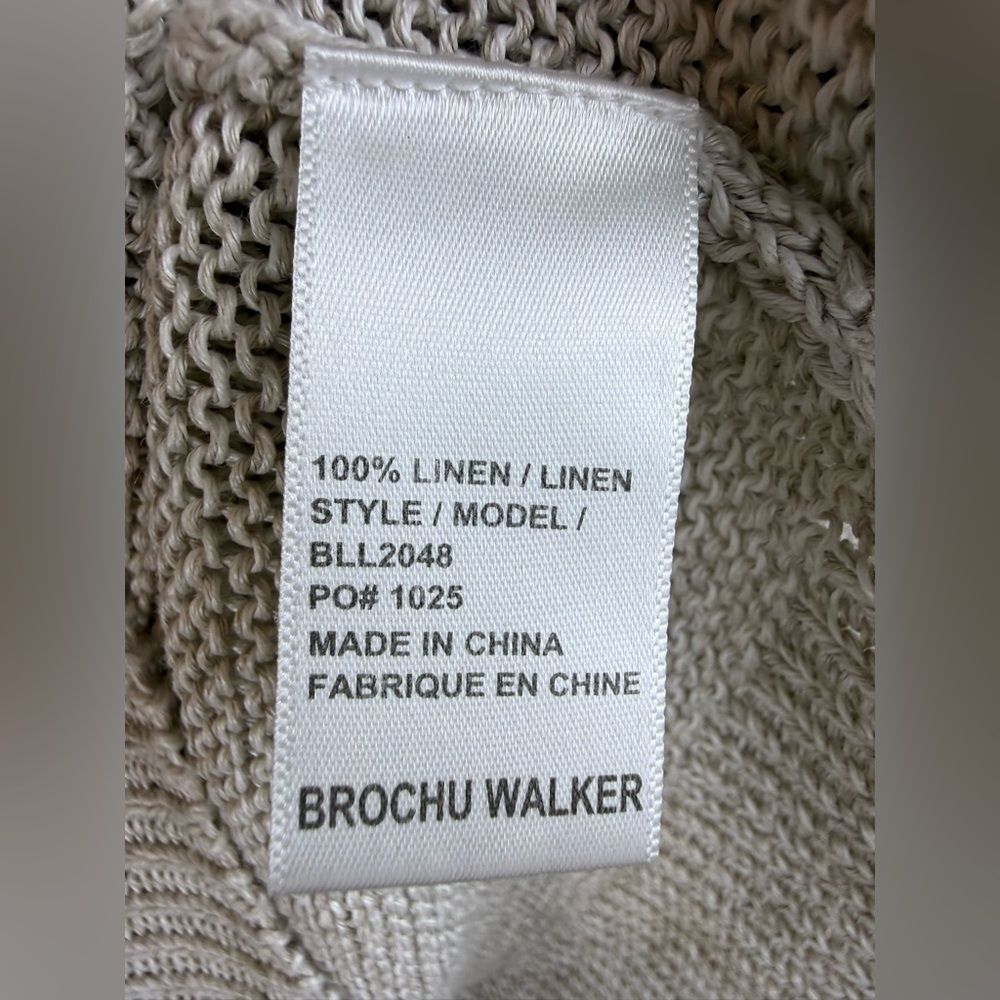 Brochu Walker Linen Long Sleeve Sweater Size XS - Picture 4 of 4